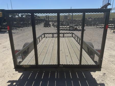 New 2025 Road Boss 77"x12' Single Axle with 4' rear gate Utility Trailer