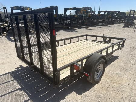 New 2025 Road Boss 77"x12' Single Axle with 4' rear gate Utility Trailer