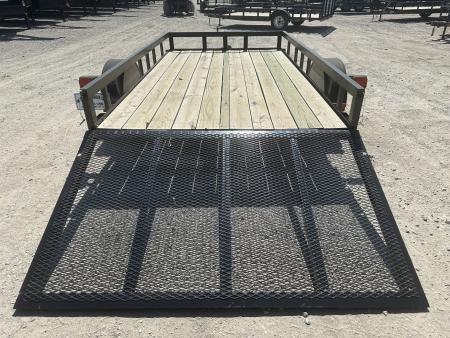 New 2025 Road Boss 77"x12' Single Axle with 4' rear gate Utility Trailer