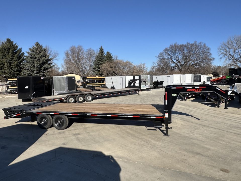 New 2026 Double A GOOSENECK 26 ft Deckover flatbed HEAVY DUTY 14K Trailer