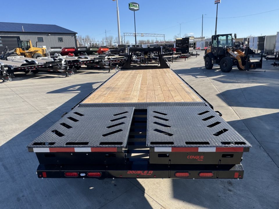 New 2026 Double A GOOSENECK 26 ft Deckover flatbed HEAVY DUTY 14K Trailer