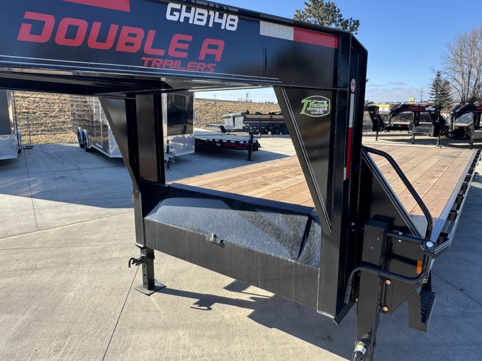 New 2026 Double A GOOSENECK 26 ft Deckover flatbed HEAVY DUTY 14K Trailer