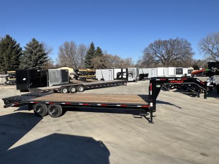New 2026 Double A GOOSENECK 26 ft Deckover flatbed HEAVY DUTY 14K Trailer