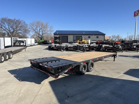 New 2026 Double A GOOSENECK 26 ft Deckover flatbed HEAVY DUTY 14K Trailer