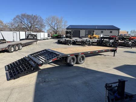 New 2026 Double A GOOSENECK 26 ft Deckover flatbed HEAVY DUTY 14K Trailer