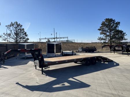 New 2026 Double A GOOSENECK 26 ft Deckover flatbed HEAVY DUTY 14K Trailer