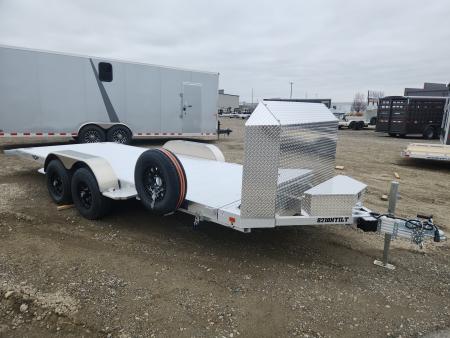 New 2027 Aluma 8218HTILTANV Tilt Trailer