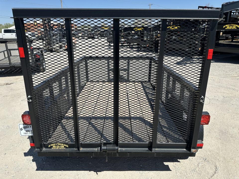 New 2025 Road Boss 5'x8' Single Axle with 4' gate & 24" tall mesh sides Utility Trailer