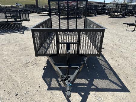 New 2025 Road Boss 5'x8' Single Axle with 4' gate & 24" tall mesh sides Utility Trailer