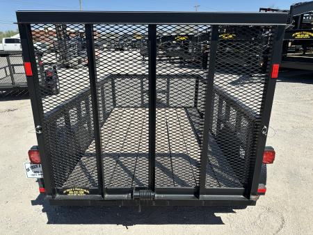 New 2025 Road Boss 5'x8' Single Axle with 4' gate & 24" tall mesh sides Utility Trailer
