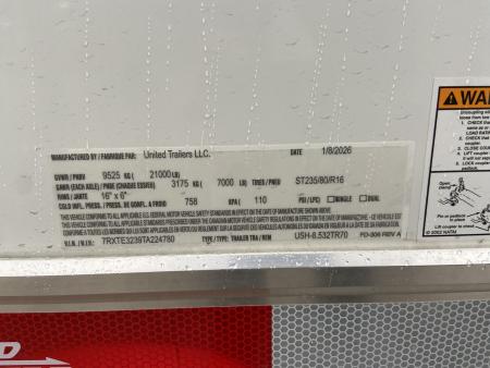 New 2026 United Trailers USH-8.532TR70 Stacker