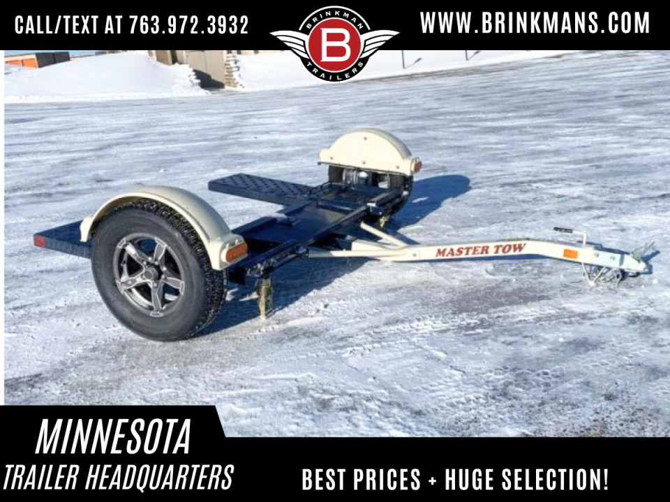 New Master Tow 83" Wide Tilt Bed Tow Dolly - Electric Brakes -Wheel Straps and Ratcheting Buckles Included!