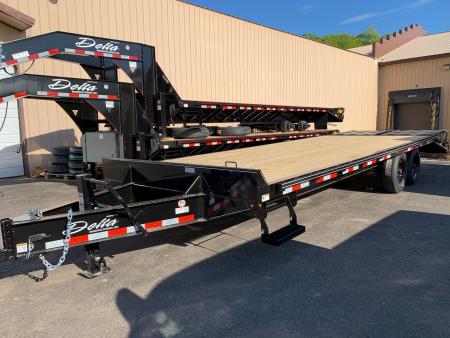 New 2026 Delta Trailers 25' Deckover 16k Equipment Trailer