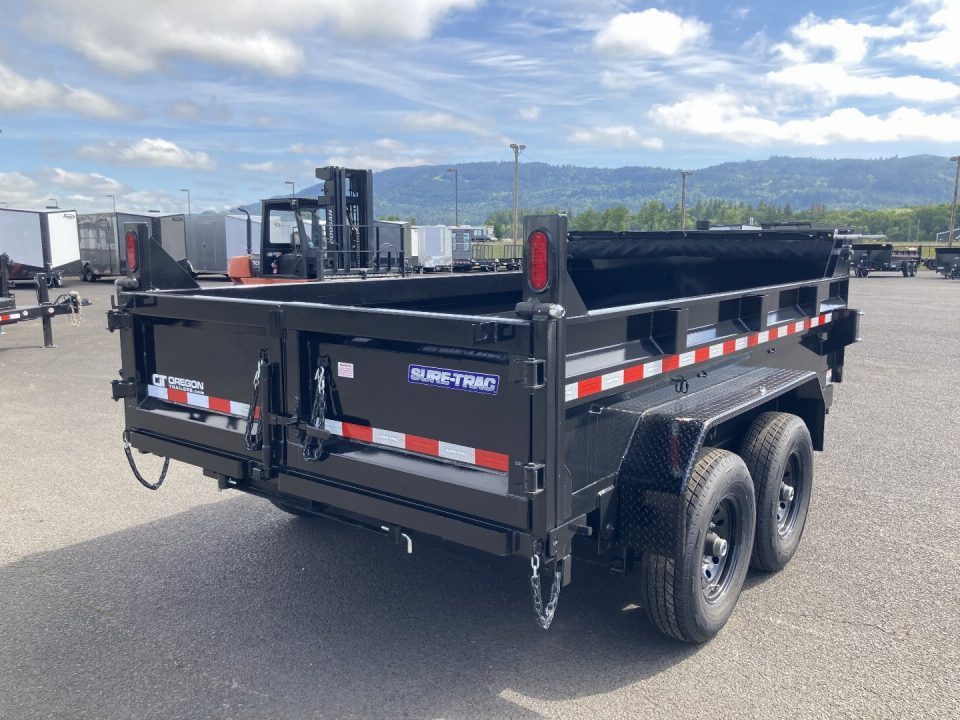 New 2026 Sure-Trac 7x14 Telescopic Dump Trailer 14k GVWR