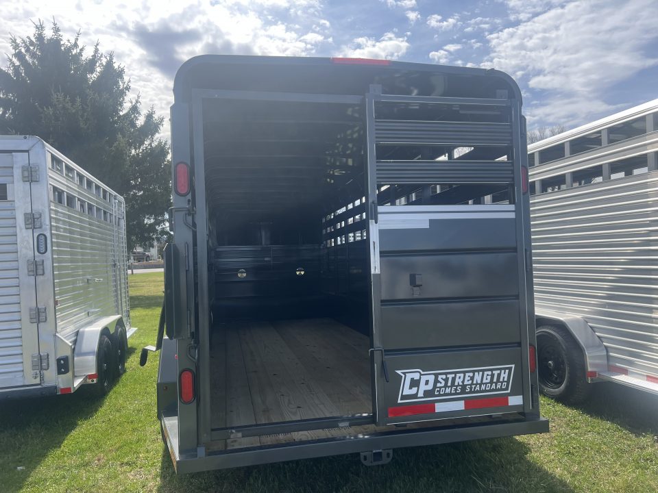 New 2026 CornPro 7x20 14K Gooseneck Stock / Stock Combo Trailer