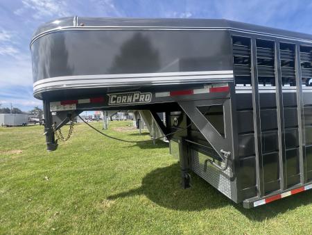 New 2026 CornPro 7x20 14K Gooseneck Stock / Stock Combo Trailer