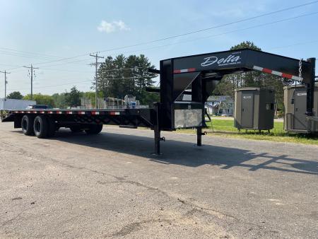 New 2026 Delta Trailer 30' Gooseneck Dual 12k Deckover Equipment Trailer