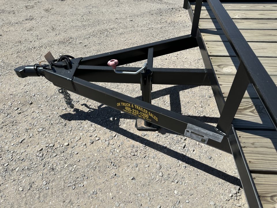 New 2025 Road Boss 83"x12' Single Axle With Dove tail, 3' gate & flip jack Utility Trailer