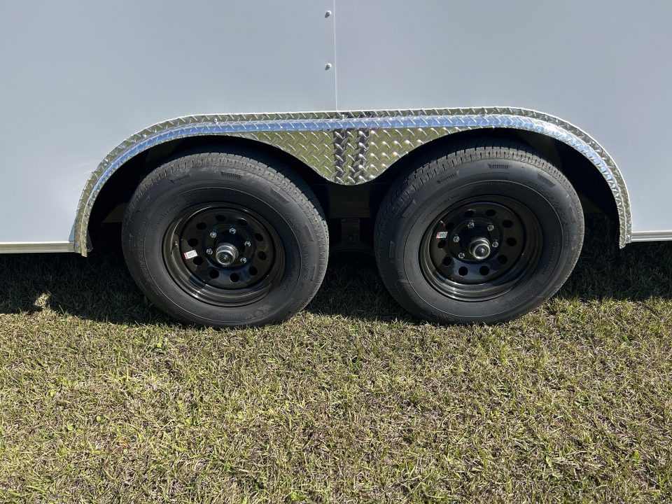 New 8.5x20 Titanium Cargo Trailer - White Enclosed Trailer