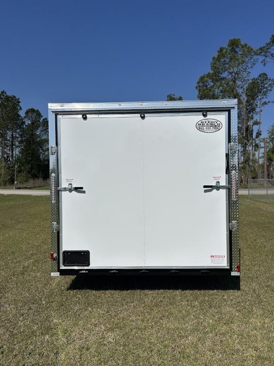 New 8.5x20 Titanium Cargo Trailer - White Enclosed Trailer