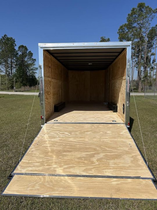 New 8.5x20 Titanium Cargo Trailer - White Enclosed Trailer