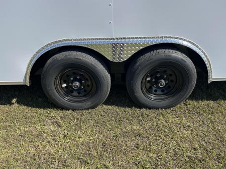 New 8.5x20 Titanium Cargo Trailer - White Enclosed Trailer