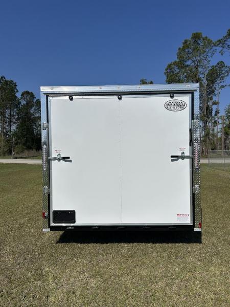 New 8.5x20 Titanium Cargo Trailer - White Enclosed Trailer