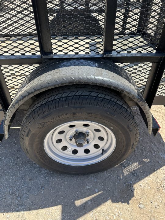 New 2025 Road Boss 5'x10' Single Axle with 2' mesh sides & 4' gate Utility Trailer