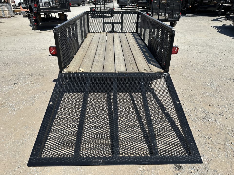 New 2025 Road Boss 5'x10' Single Axle with 2' mesh sides & 4' gate Utility Trailer