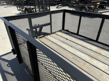 New 2025 Road Boss 5'x10' Single Axle with 2' mesh sides & 4' gate Utility Trailer