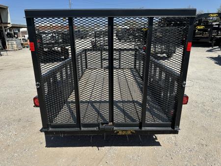 New 2025 Road Boss 5'x10' Single Axle with 2' mesh sides & 4' gate Utility Trailer