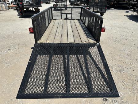 New 2025 Road Boss 5'x10' Single Axle with 2' mesh sides & 4' gate Utility Trailer