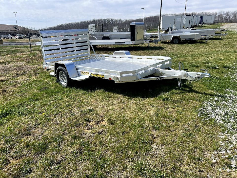 New 2026 Aluma 7712H-S-TG Utility Trailer