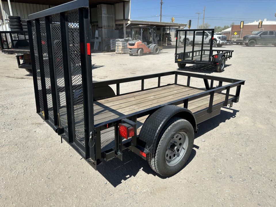New 2024 Road Boss 5'x10' Single Axle with 4' Spring Assisted Gate Utility Trailer
