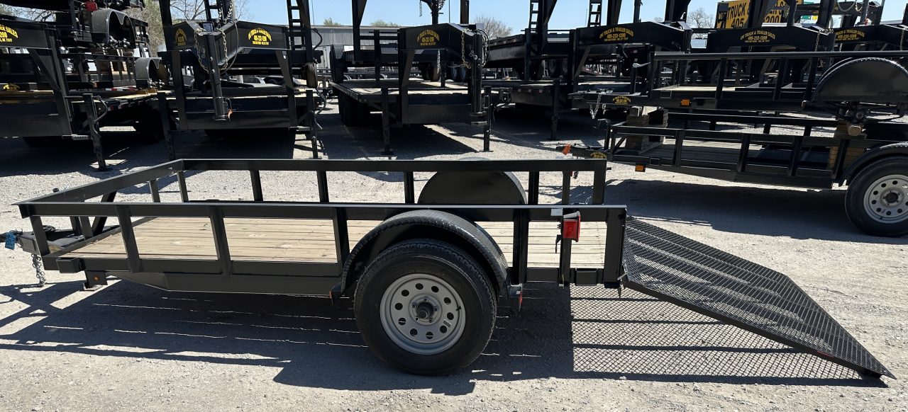 New 2024 Road Boss 5'x10' Single Axle with 4' Spring Assisted Gate Utility Trailer