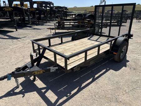 New 2024 Road Boss 5'x10' Single Axle with 4' Spring Assisted Gate Utility Trailer