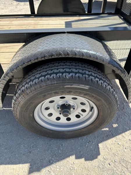 New 2024 Road Boss 5'x10' Single Axle with 4' Spring Assisted Gate Utility Trailer