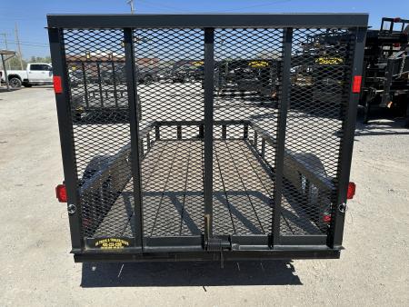 New 2024 Road Boss 5'x10' Single Axle with 4' Spring Assisted Gate Utility Trailer