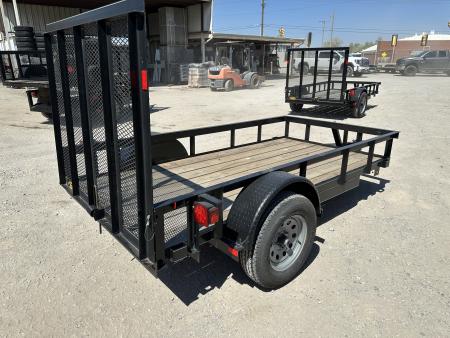 New 2024 Road Boss 5'x10' Single Axle with 4' Spring Assisted Gate Utility Trailer