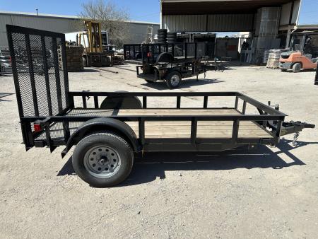 New 2024 Road Boss 5'x10' Single Axle with 4' Spring Assisted Gate Utility Trailer
