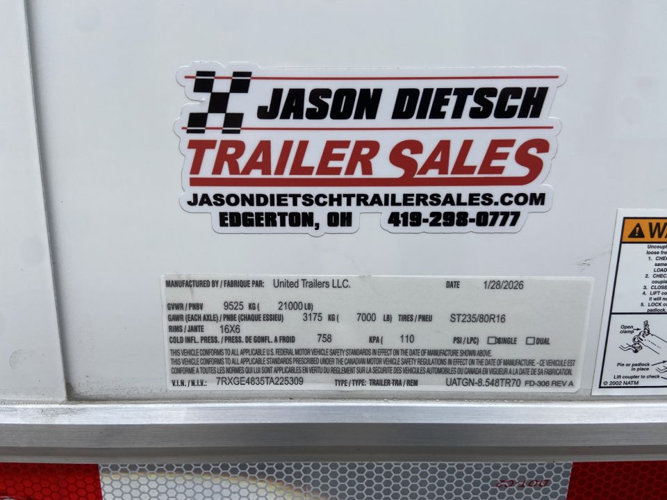 New United UATGN-8.5X48 Car Trailer