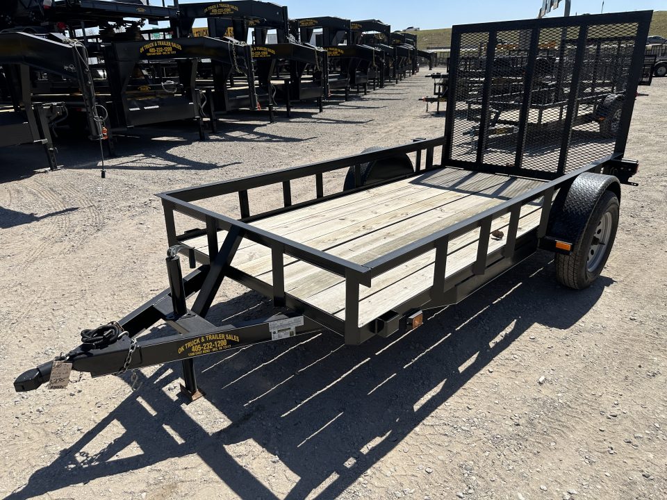 New 2025 Road Boss 5'x10' Single Axle with 4' Spring Assisted Gate Utility Trailer