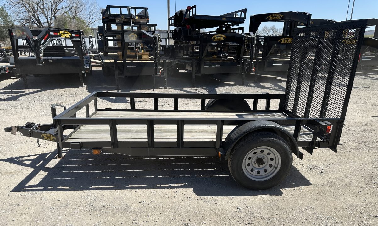 New 2025 Road Boss 5'x10' Single Axle with 4' Spring Assisted Gate Utility Trailer