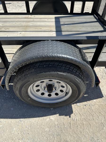 New 2025 Road Boss 5'x10' Single Axle with 4' Spring Assisted Gate Utility Trailer
