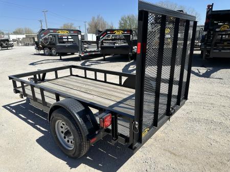 New 2025 Road Boss 5'x10' Single Axle with 4' Spring Assisted Gate Utility Trailer