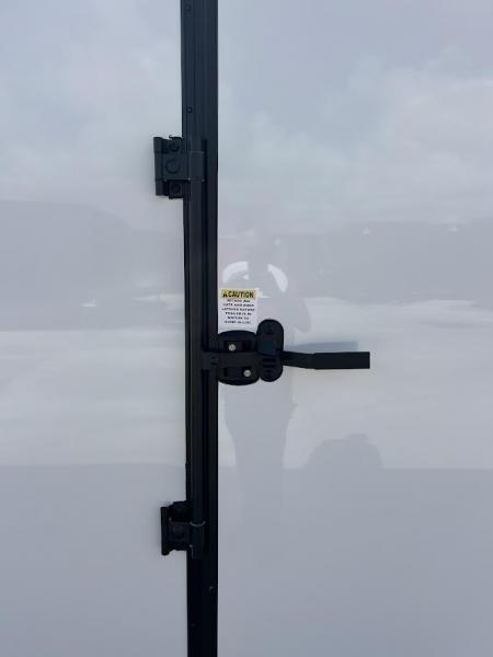 New 8.5x24 Titanium Cargo Trailer - White Blackout Enclosed Trailer
