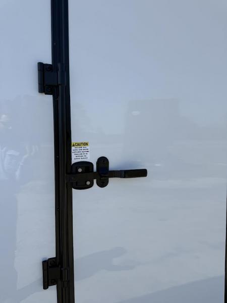 New 8.5x24 Titanium Cargo Trailer - White Blackout Enclosed Trailer