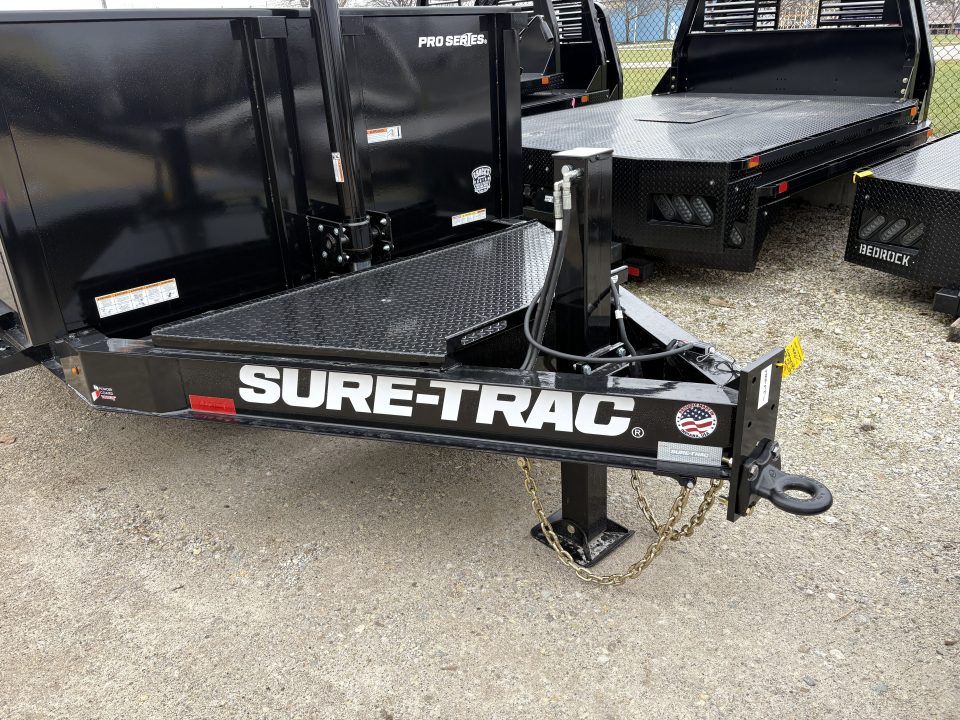 New 2026 Sure-Trac 7 x 16 Pro Series Telescopic Dump 17.6K W/HYDRAULIC JACK Dump Trailer