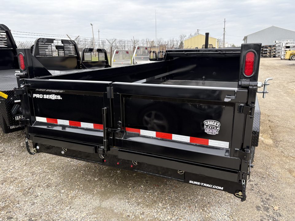 New 2026 Sure-Trac 7 x 16 Pro Series Telescopic Dump 17.6K W/HYDRAULIC JACK Dump Trailer