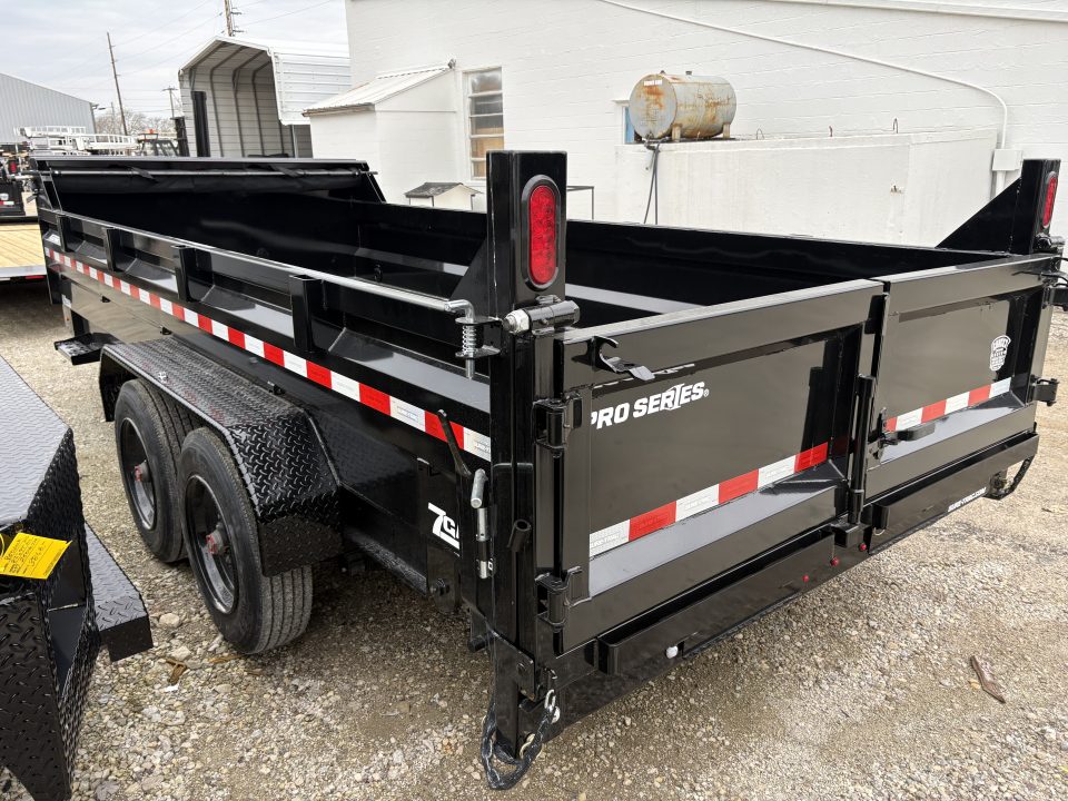 New 2026 Sure-Trac 7 x 16 Pro Series Telescopic Dump 17.6K W/HYDRAULIC JACK Dump Trailer